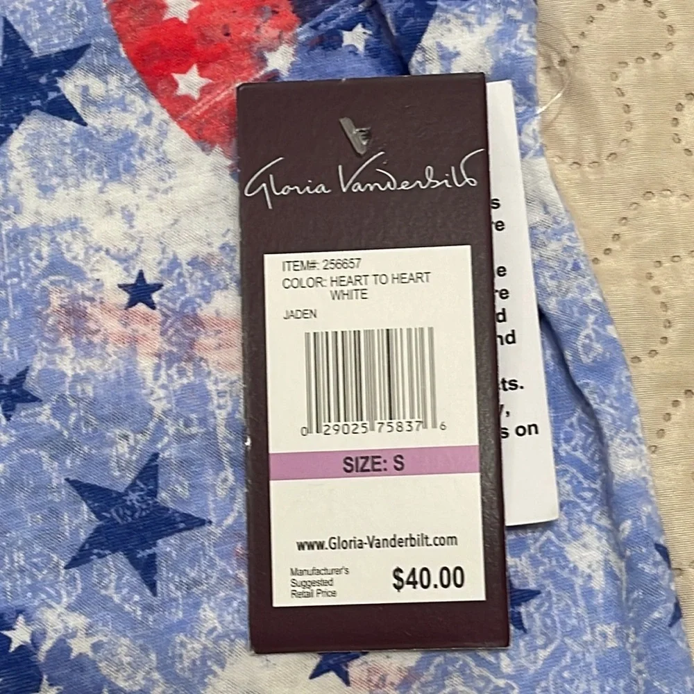 Gloria Vanderbilt Heart to Heart Size Small T Shirt - Picture 8 of 10